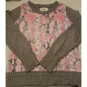 Justice Sequin Sweater Girls Size 8